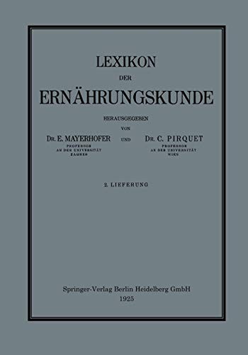 Lexikon der Ernährungskunde