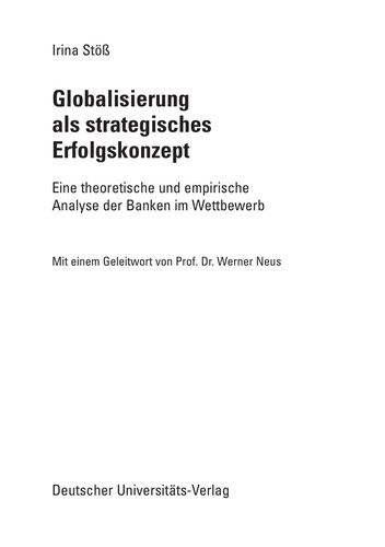 Globalisierung als strategisches Erfolgskonzept