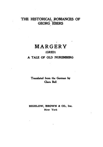 The historical romances of Georg Ebers ...