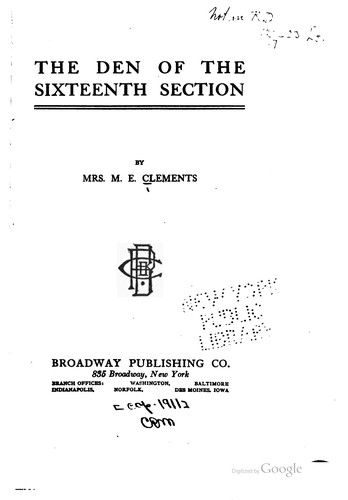 The den of the sixteenth section