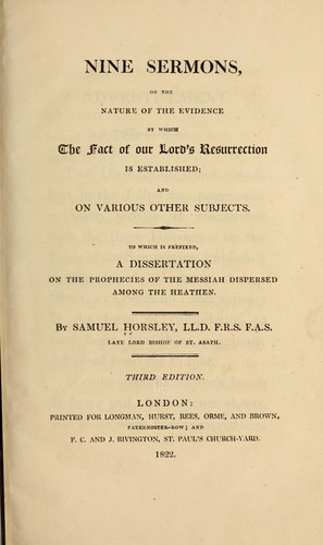 Nine sermons