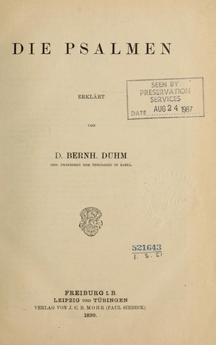 Die Psalmen