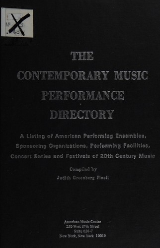 The contemporary music performance directory