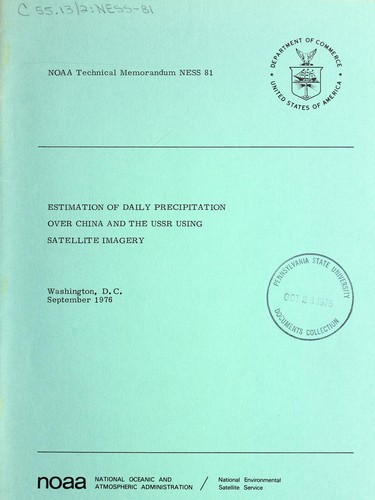 Estimation of daily precipitation over China and the USSR using satellite imagery