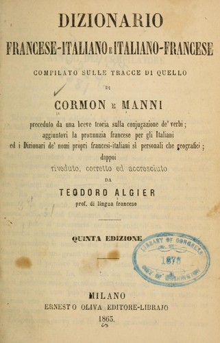 Dizionario francese-italiano e italiano-francese