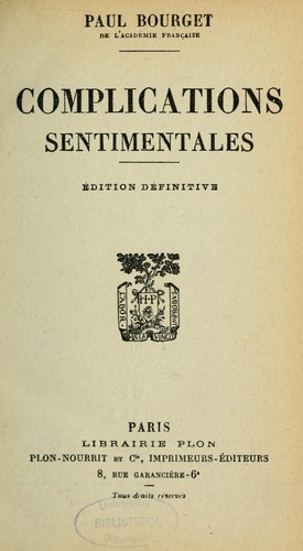 Complications sentimentales