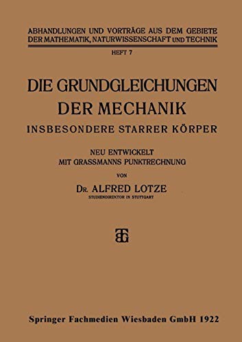 Die Grundgleichungen der Mechanik
