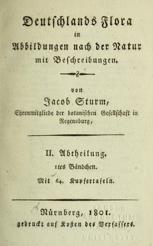 Deutschlands flora in abbildungen nach der natur