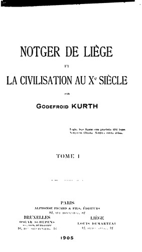 Notger de Liège et la civilisation au Xe siècle
