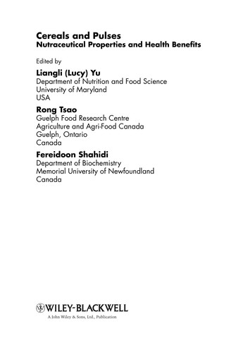 Cereals and pulses