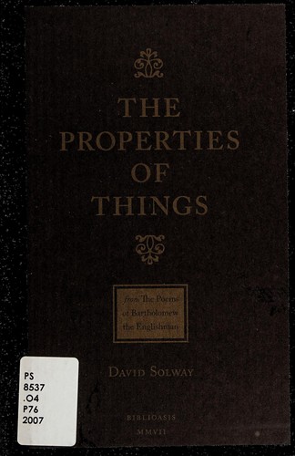 The properties of things