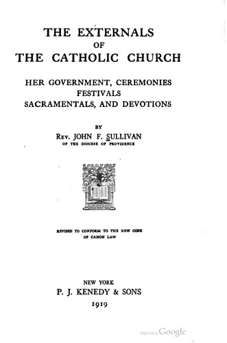 The Externals Of The Catholic Church