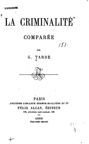 La criminalité comparée