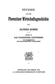 Studien aus der Florentiner Wirtschaftsgeschichte