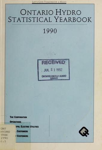 ONTARIO HYDRO STATISTICAL YEARBOOK