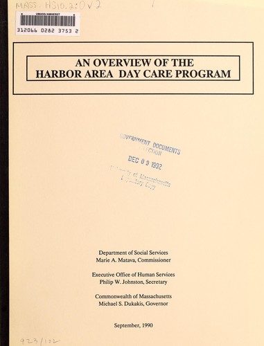 An overview of the Harbor Area Day Care Program