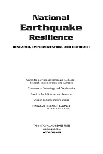 National earthquake resilience