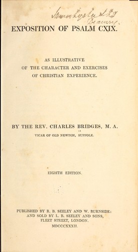 Exposition of Psalm CXIX