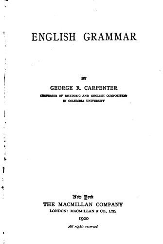 English grammar