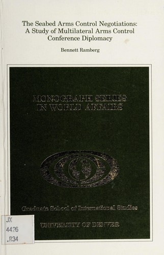 The seabed arms control negotiations