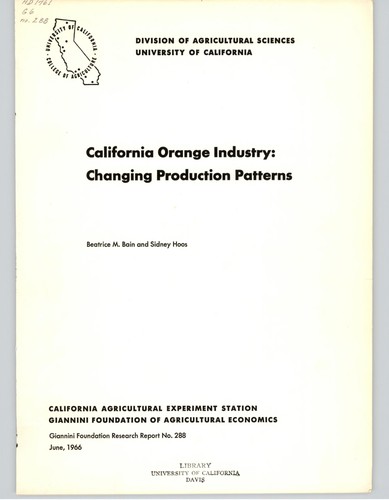 California orange industry