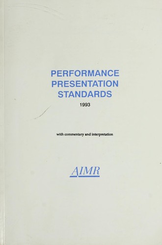 Performance presentation standards, 1993