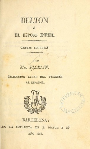 Belton, ó El esposo infiel