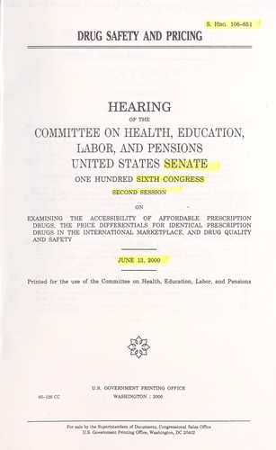 Drug safety and pricing