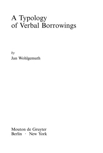 A typology of verbal borrowings