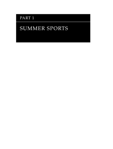 Epidemiology of injury in Olympic sports