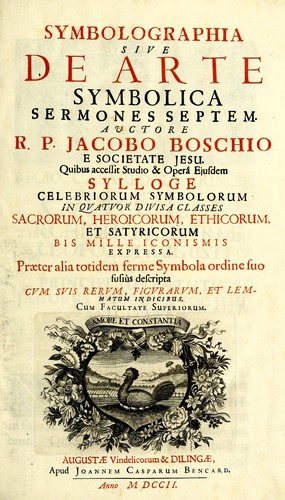 Symbolographia, sive De arte symbolica sermones septem