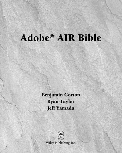 Adobe AIR bible