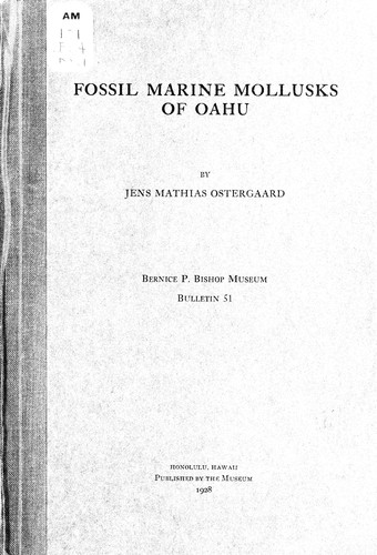 Fossil marine mollusks of Oahu