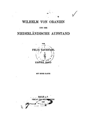 Wilhelm von Oranien und der niederländische Aufstand