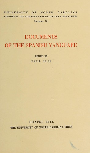 Documents of the Spanish vanguard