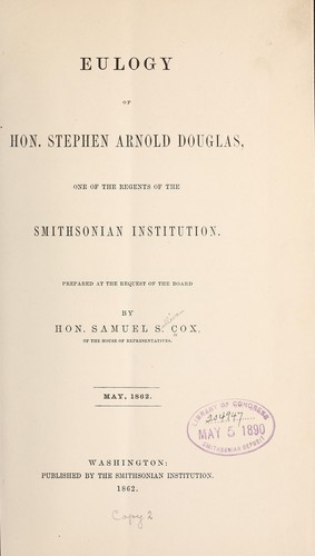 Eulogy of Hon. Stephen Arnold Douglas