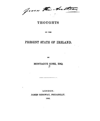 Thoughts on the Present State of Ireland