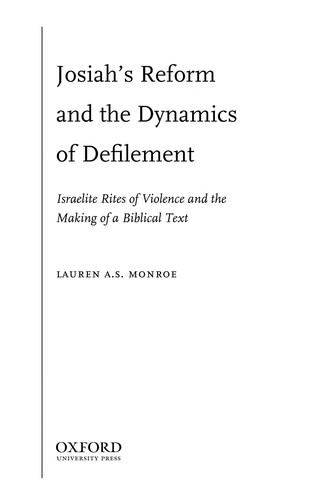Josiah's reform and the dynamics of defilement
