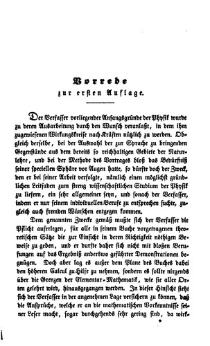 Anfangsgründe der Physik