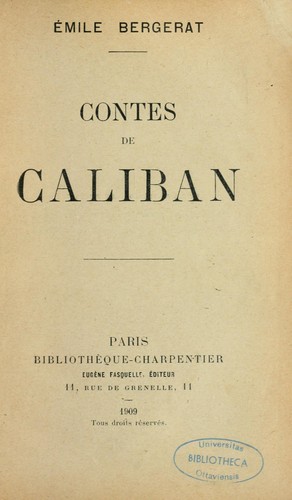 Contes de Caliban