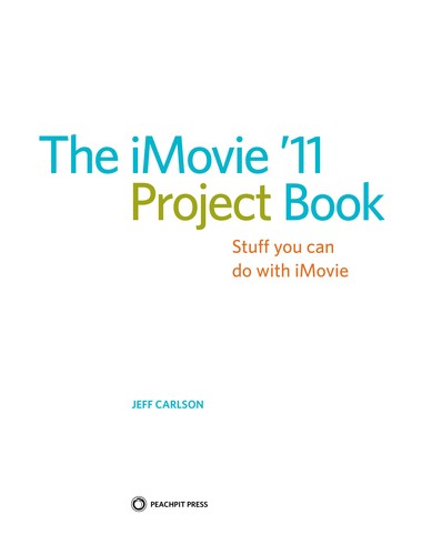 The iMovie '11 project book