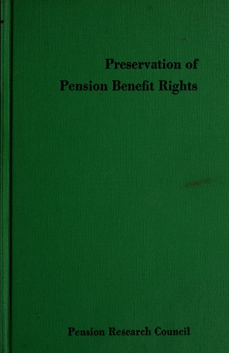 Preservation of pension benefit rights