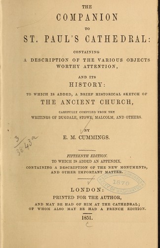 The companion to St. Paul's cathedral