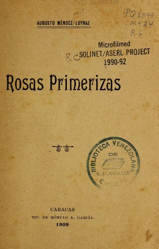 Rosas primerizas
