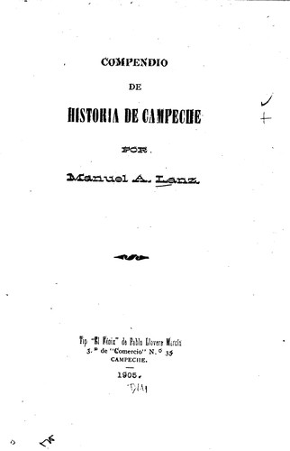 Compendio de historia de Campeche