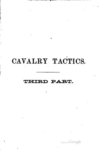 Cavalry tactics..