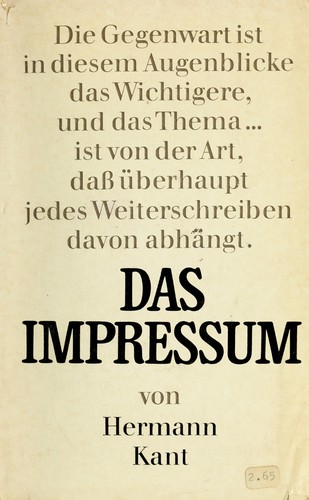 Das Impressum
