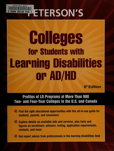 Peterson's colleges for students with learning disabilities or AD/HD