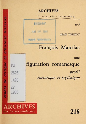 François Mauriac, une configuration romanesque