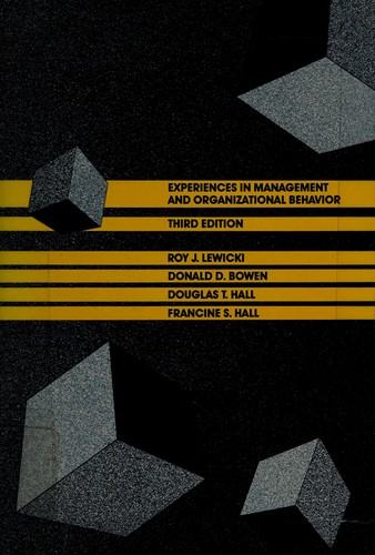 Experiences in management and organizational behavior